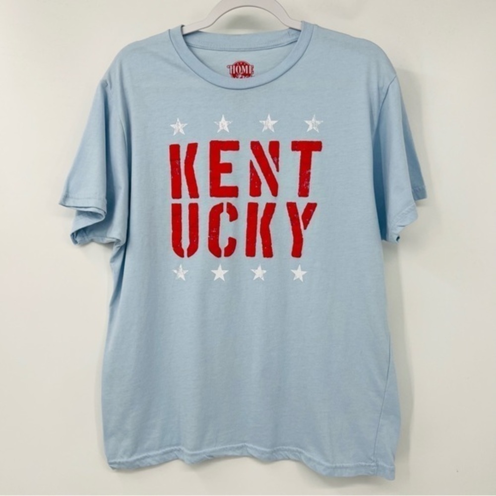 Home free Kentucky Souvenir Tee Blue Red Unisex Size Large